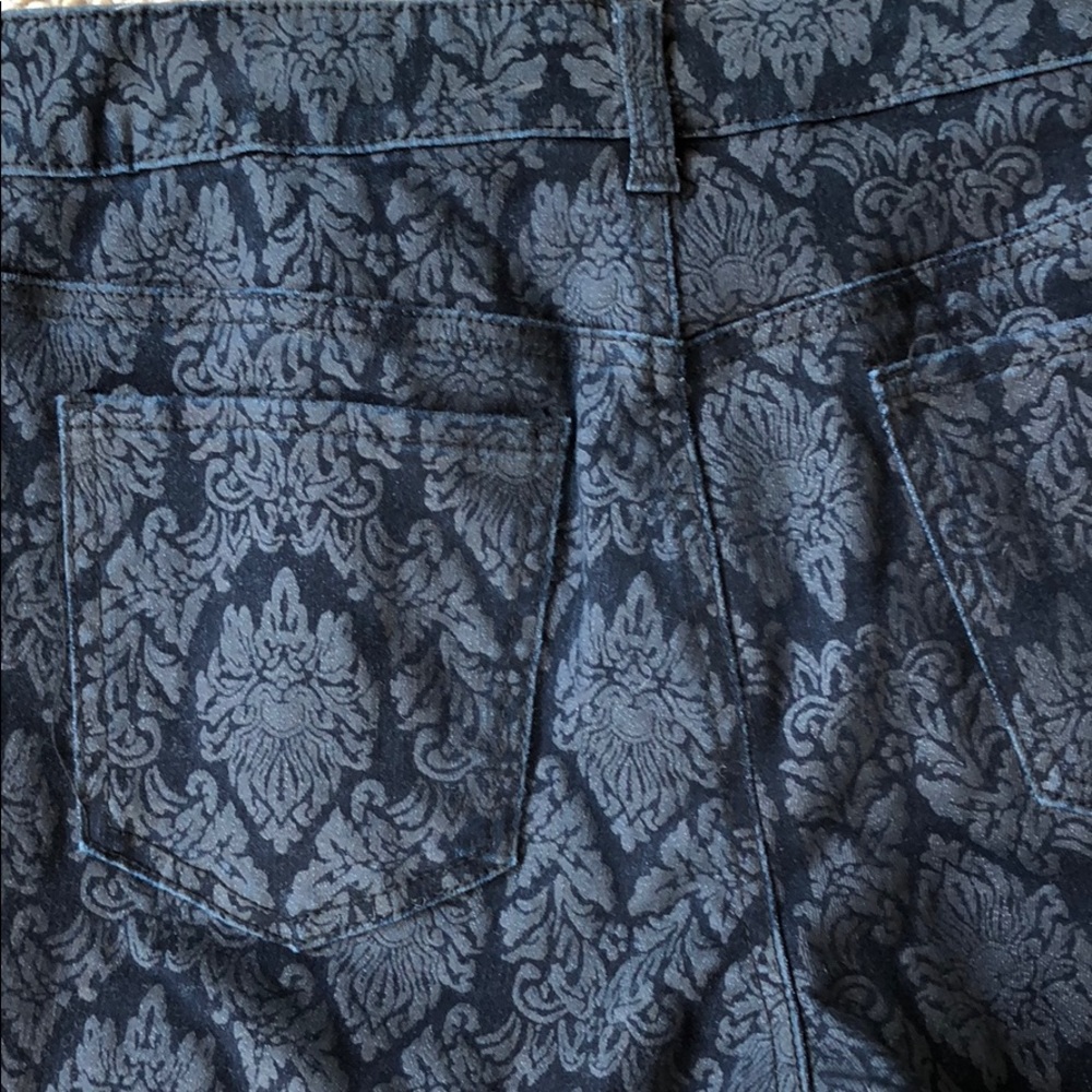 Chico’s tapestry denim jeans